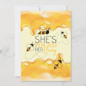 Honey Bee Bruids Douche Uitnodiging (Achterkant)