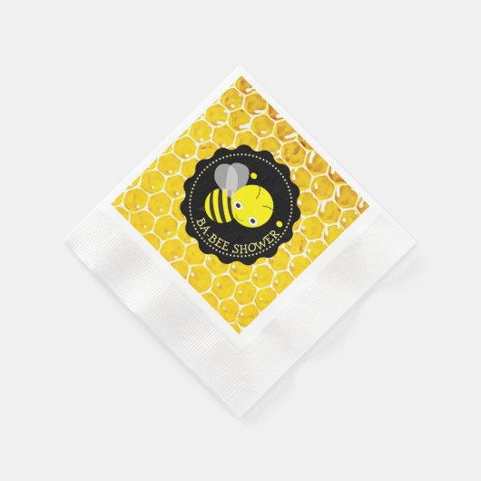 Honey Bee Bumblebee Thlee Babee Shower Napkins Servetten (Hoek)