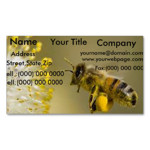Honey Bee Carte de visite magnets