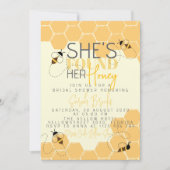 Honey Bee Comb Bruids Douche Uitnodiging (Voorkant)