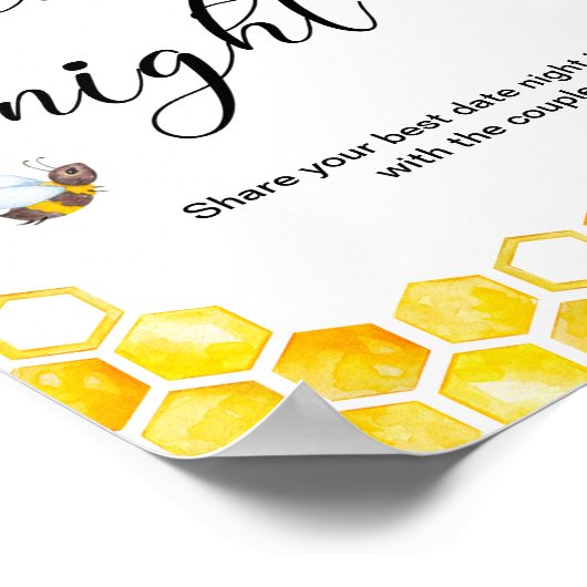 Honey Bee Date Night Ideas Poster (Coin)