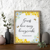 Honey Bee Devine Combien de Honeycombs Poster du j