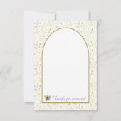 Honey Bee Eerste Verjaardag Bedankt Cards (Voorkant)