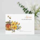 Honey Bee Fête des mariées Conseils pour la carte  (Debout devant)