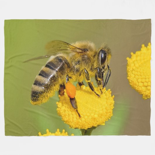 HONEY BEE FLEECE DEKEN (Voorkant (Horizontaal))