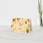 Honey Bee Folded Dank u kaart (Voorkant)