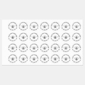  Honey Bee Graphic Custom Wasserij Kind Labels (Vel)