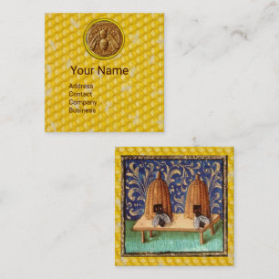 HONEY BEE HIV, BEEKEEPER, BEEKEEPER, APIARIST VIERKANTE VISITEKAARTJE