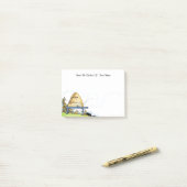  Honey Bee Hive Custom Script Stickies Post-it® Notes (Op bureau)