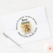 Honey Bee Honey Appiary Business Bottle Label (Envelop)
