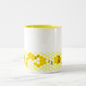 Honey Bee Honeycomb Custom Coffee Mok (Center)