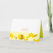 Honey Bee Honeycomb Custom Kaart (Achterkant)