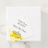 Honey Bee Honeycomb Pattern Custom Product Labels (In situ)