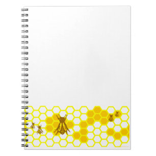 Honey Bee Honeycomb Pattern Notitieboek