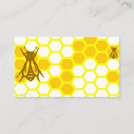 Honey Bee Honeypeb Carte de réduction personnalisé (Dos)