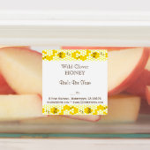 Honey Bee Honeypeb modifiable Étiquette Carré 1,5  (Apposé)