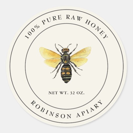 Honey Bee Label (Voorkant)