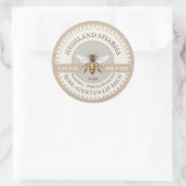 Honey Bee Label Kraft Bijenhouder Apiary (Tas)