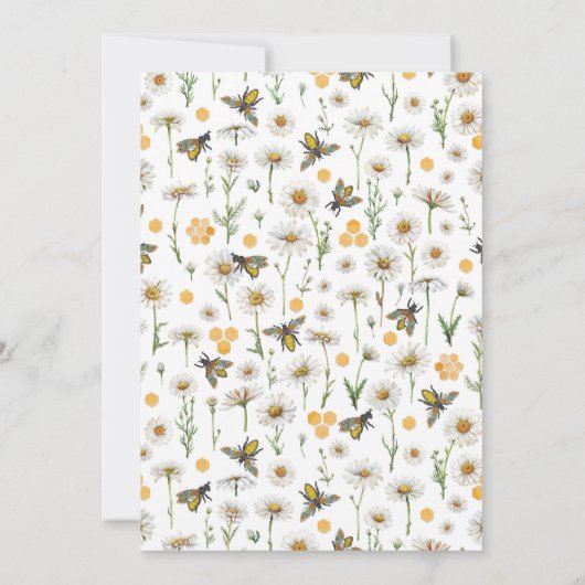 Honey Bee Mama à Bee Baby shower Invitation | Wil (Dos)