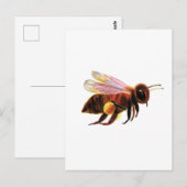 Honey Bee met zijn Pollen Manden Briefkaart (Voorkant / Achterkant)