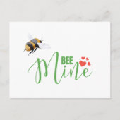 Honey Bee Mine Funny Valentijnsdag Kaart (Voorkant)