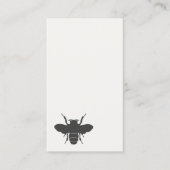 Honey Bee Modern Minimalistisch Visitekaartje (Voorkant)