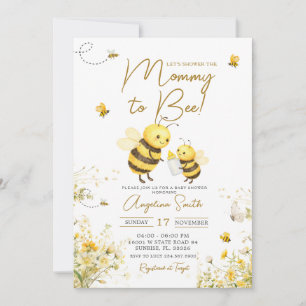 Honey Bee Moederschap tot Bij Baby Borrel Kaart