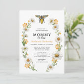 Honey Bee Mommy to Bee Baby shower Invitation | Wi (Debout devant)