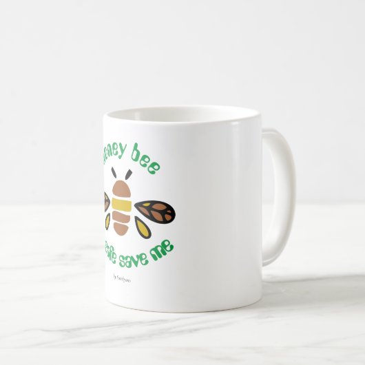 Honey Bee Mug classique (Devant droit)