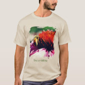 Honey Bee On Daisy Flower Personalized T-shirt (Voorkant)