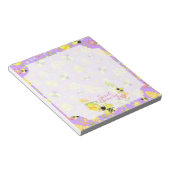 Honey Bee Paarse Notitieblok (Schuin)