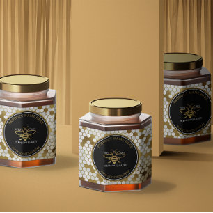 Honey Bee Product Custom Rechthoek Jar Label