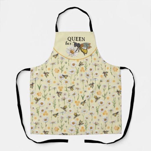 Honey Bee Queen Bee Floral Schort | Honingraat Bab (Voorkant)