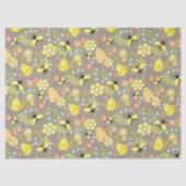 Honey Bee Sage Green Tissuepapier (Voorkant)