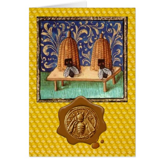 HONEY BEE SCEAU DE CIRE, VENTE D'OEUVRE/apiculture (Devant)