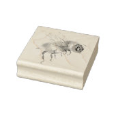 Honey Bee Sketch Rubberstempel (Stempel)