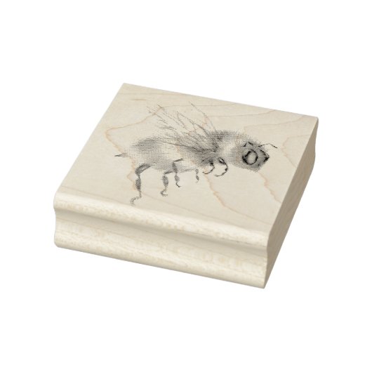 Honey Bee Sketch Rubberstempel (Stempel)