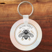 Honey Bee Sleutelhanger (Achterkant)