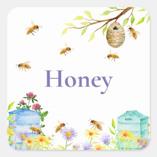 Honey Bee Sticker (Voorkant)