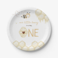 Honey Bee Verjaardagspapier Borden