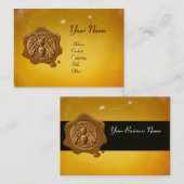 HONEY BEE WAX SEAL , BEEKEEPER APIARY VISITEKAARTJE (Voorkant / Achterkant)