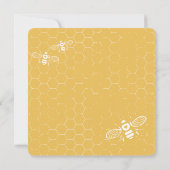 Honey Bee Yellow Custom Wedding Invitation (Dos)