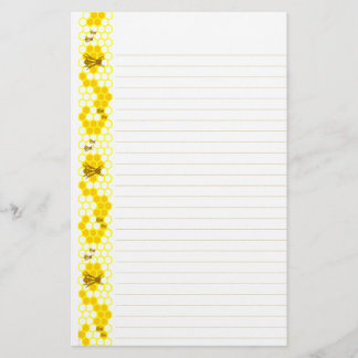 Honey Bee Yellow Honeycomb Papeterie Linke