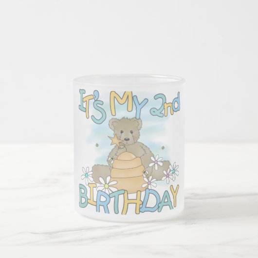 Honey Beer 2e Verjaardag T-shirts en geschenken Matglas Koffiemok (Center)