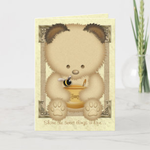 Honey Beer Custom Greetings Card Kaart