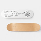 Honey Beer Deluxe Flower Whiteout Skateboard (Horizontaal)