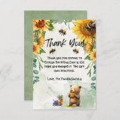 Honey Beer Verjaardagsfeest Dank u kaarten (Voorkant / Achterkant)