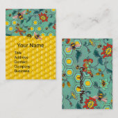 HONEY BEES, BEE COMBS, SPRINGSTROMEN Apiary Green Visitekaartje (Voorkant / Achterkant)