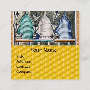 HONEY BEES, BEE HIV/AIDS, middeleeuwse bijenteelt- Vierkante Visitekaartje