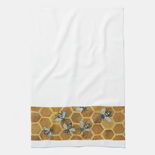 Honey Bees Kitchen Towel Theedoek (Verticaal)